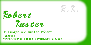 robert kuster business card